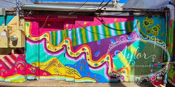 El Reno Graffiti Wall - Blue Sun (IMG_4340)