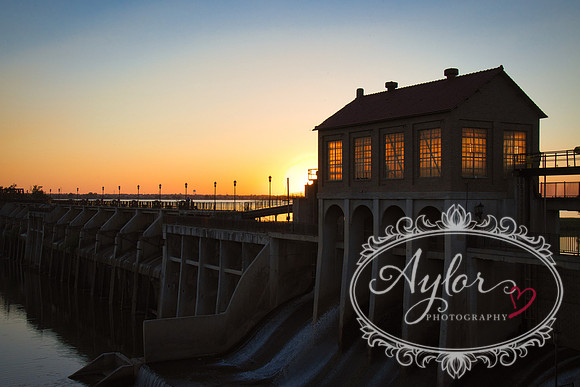 Lake Overholser Dam at Sunset (IMG_3763)
