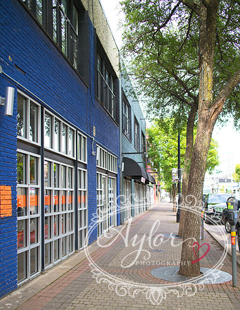 Deep Ellum - Blue Sidewalk (IMG_1044)